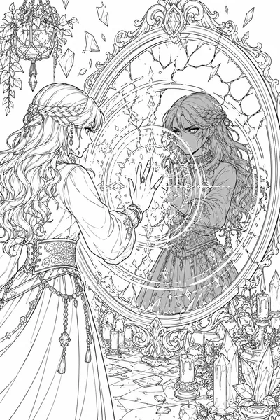 Abby Mirror Duel Coloring Page