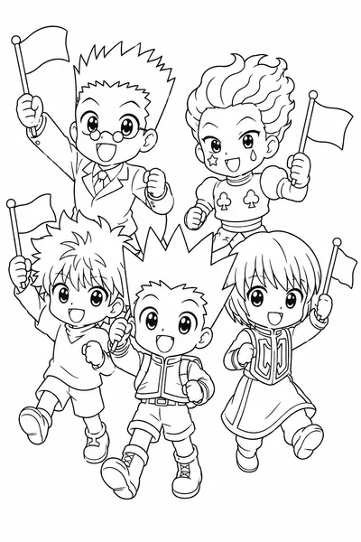 Kpop Demon Hunters Cute Coloring Pages – Chibi Squad Parade