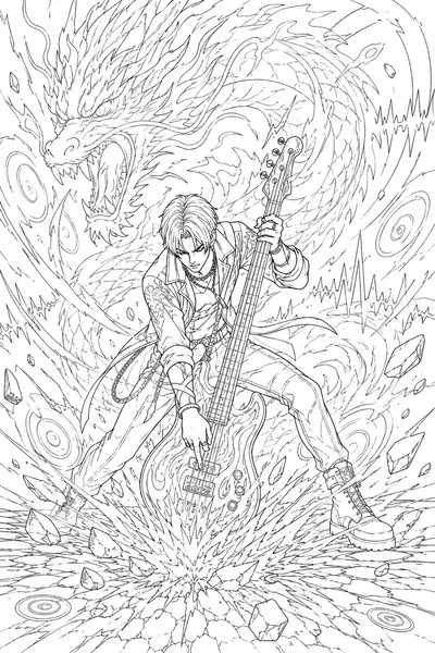 Jinu Bass Summon Coloring Page