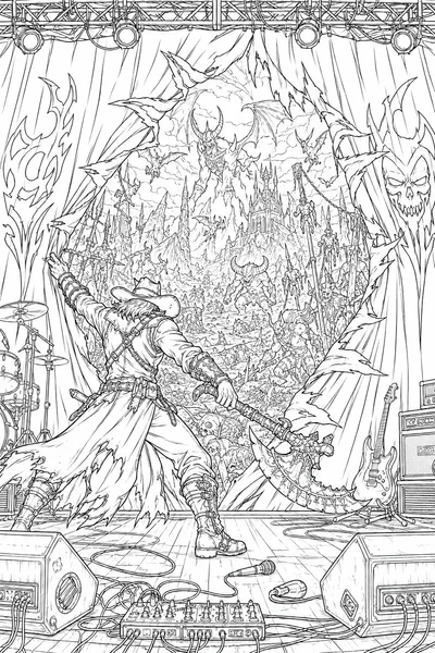 Stage to Battlefield Coloring Page