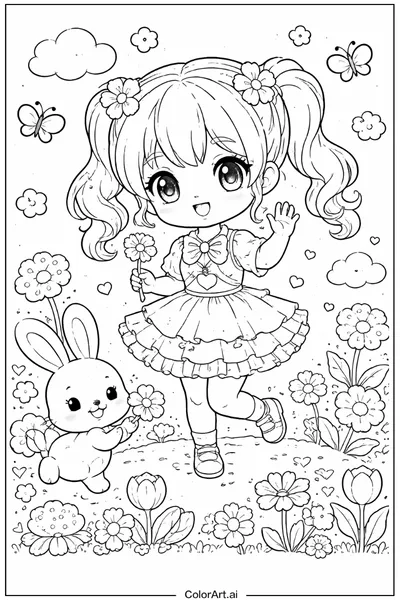 59 Páginas para Colorear de Anime Gratis