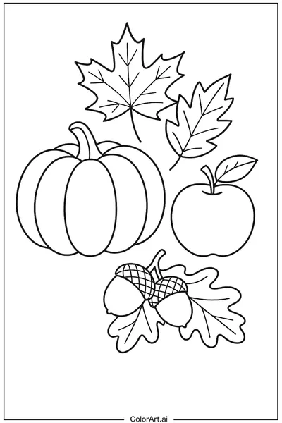 32 Páginas para Colorear de Otoño Gratis