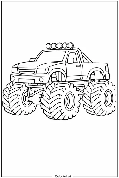 45 Free Monster Truck Coloring Pages