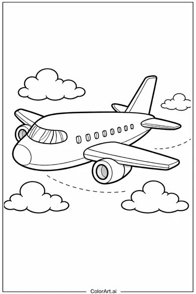 55 Páginas para Colorear de Aviones Gratis