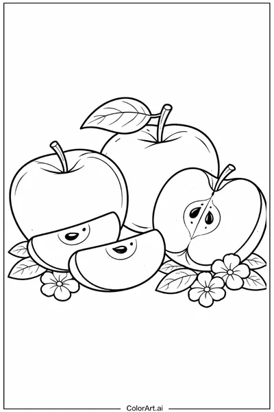 39 Páginas para Colorear de Manzanas Gratis