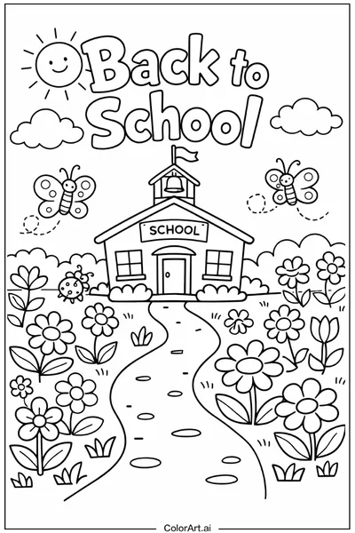 40 Páginas para Colorear de Regreso a Clases Gratis