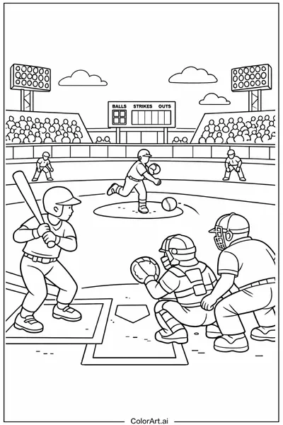 29 Páginas para Colorear de béisbol Gratis