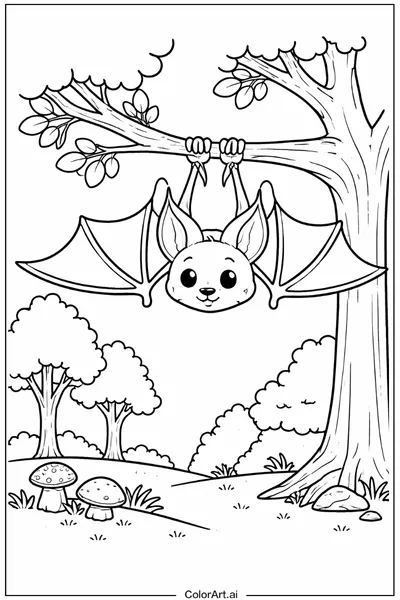 10 Free bat Coloring Pages