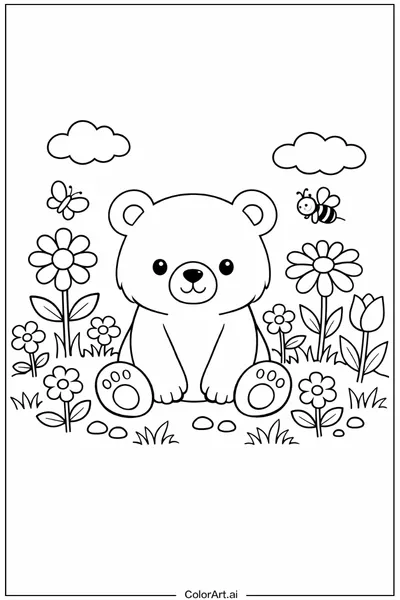 37 Páginas para Colorear de Osos Gratis