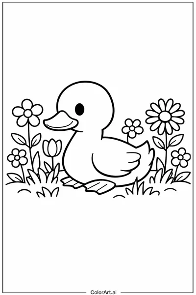 39 Páginas para Colorear Patos Gratis