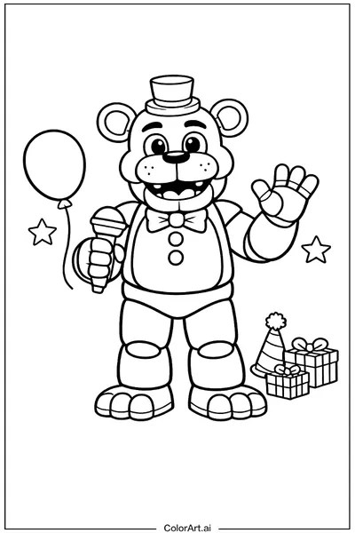 28 Páginas para Colorear de cinco noches en Freddy's Gratis