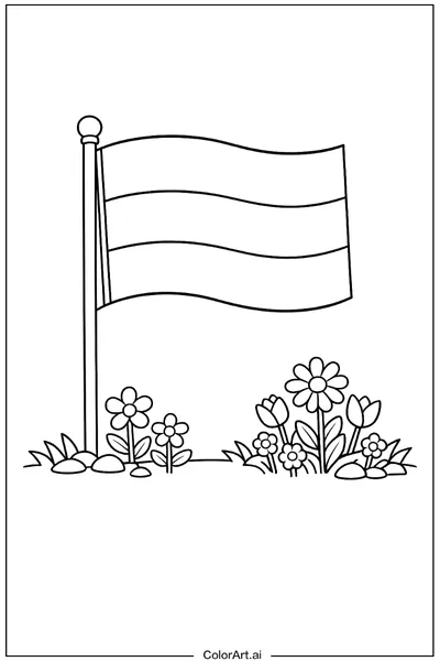 39 Páginas para Colorear de la Bandera de Gabón Gratis