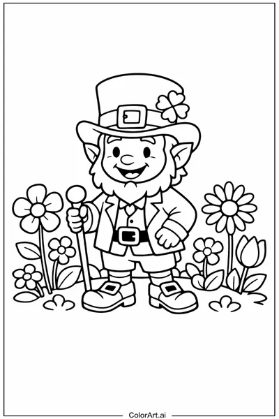 48 Páginas para Colorear de Duendes Gratis