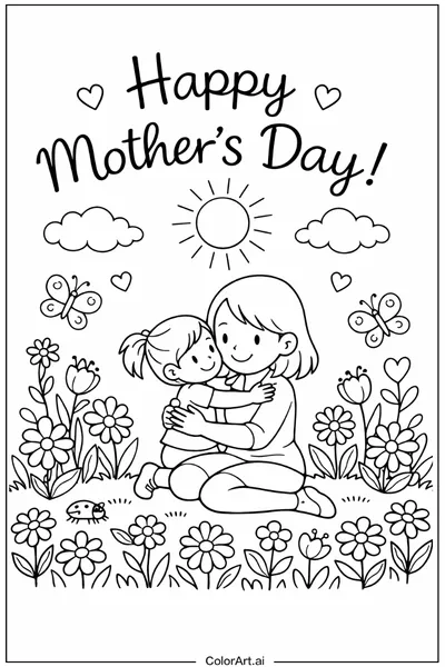 42 Páginas para Colorear del Día de las Madres Gratis