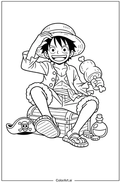 63 Páginas para Colorear de One Piece Gratis