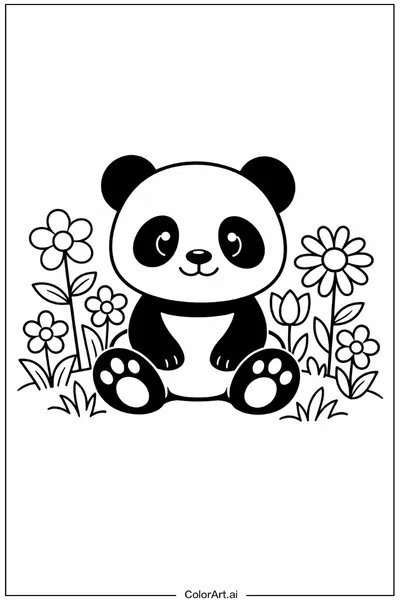 55 Páginas para Colorear de Pandas Gratis