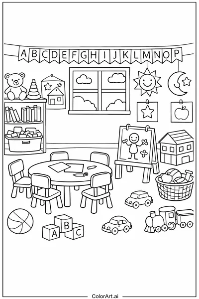 40 Páginas para Colorear de Preescolar Gratis