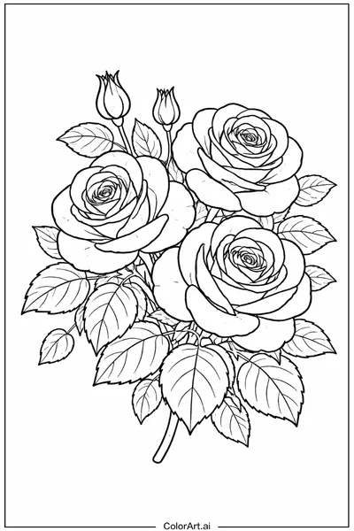 49 Páginas para Colorear Rosas Gratis