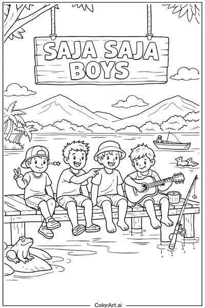 40 Páginas para Colorear de Saja Boys Gratis