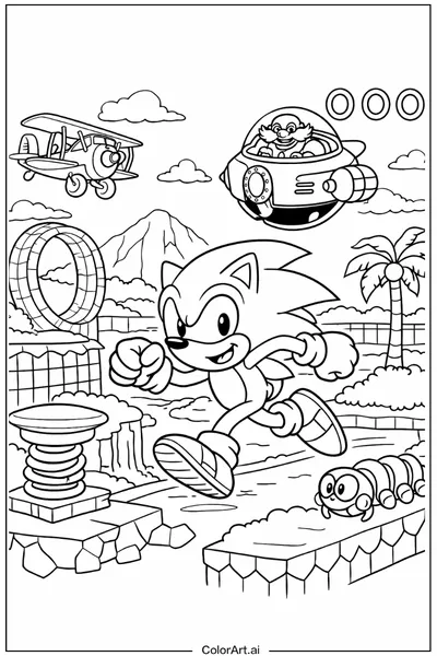 49 Páginas para Colorear de sonic 3 Gratis