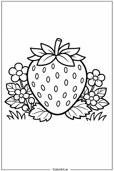 29 Páginas para Colorear de Fresas Gratis