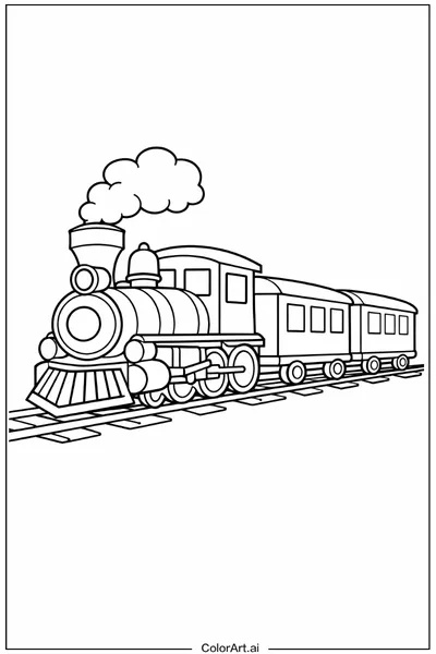 40 Páginas para Colorear de Trenes Gratis