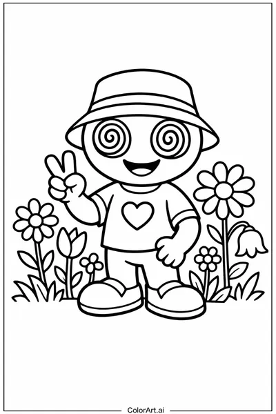 39 Páginas para Colorear Psicodélicas Gratis