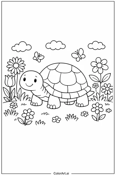 39 Páginas para Colorear Tortugas Gratis