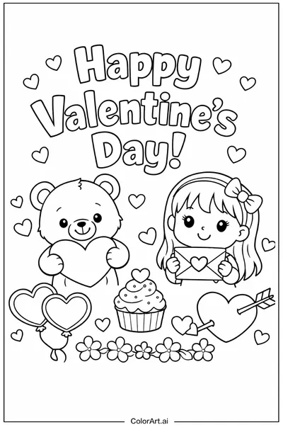 45 Free Valentine Coloring Pages