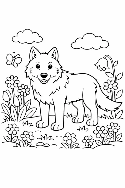 47 Páginas para Colorear de Lobos Gratis
