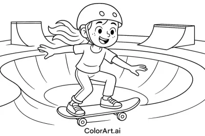 Una aventura en la pista de un joven patinador
