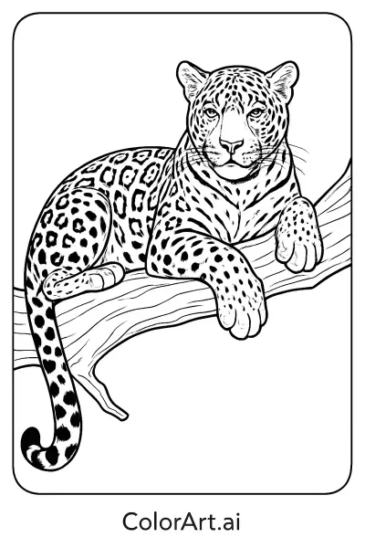 Página para colorear de jaguar: La guía definitiva para capturar la elegancia moteada de la naturaleza  