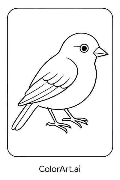 La Página para Colorear de Aves Global Serenity