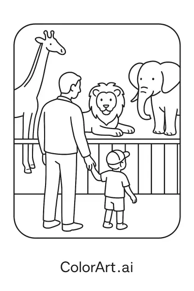 22 Páginas para Colorear Gratis del Día del Padre