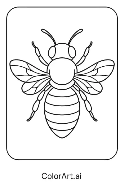 Abeja Armonía: Explora la vida de un héroe polinizador con nuestra página para colorear sobre abejas